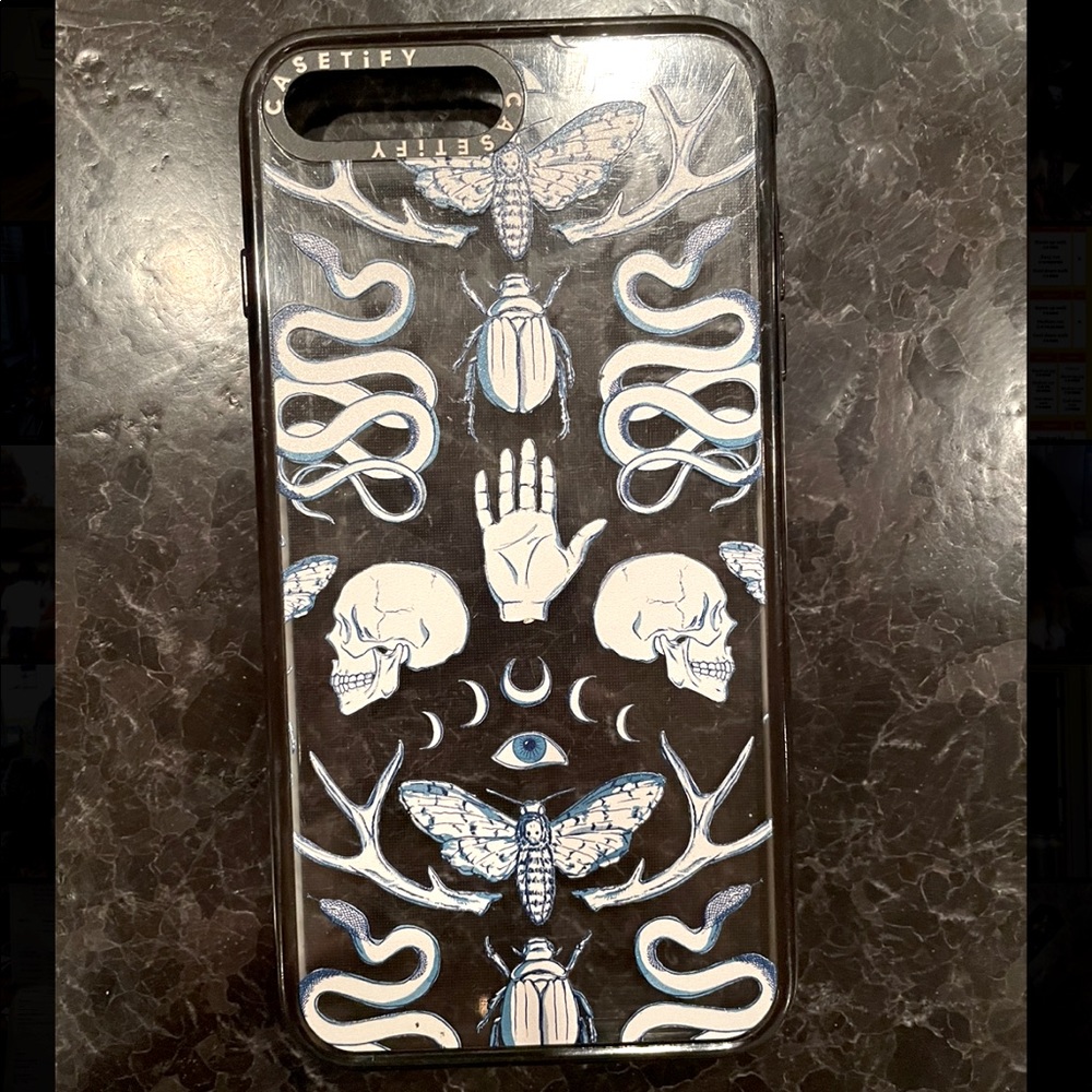 Casetify iPhone 8 Plus Magick - Blue phone case